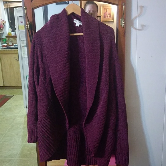 Ava & Viv Sweaters - Purple Cardigan